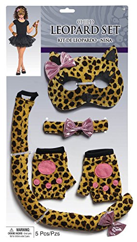 Amscan Girls Halloween Costume Accessory Set - Leopard