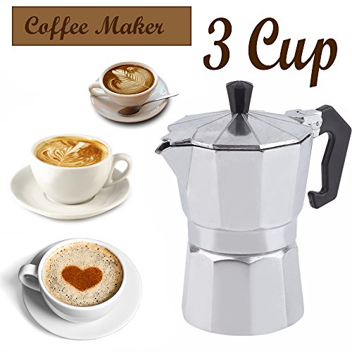 3 Cup Aluminium Percolator Espresso Latte Coffee Maker