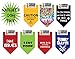 7 PACK BANDANAS - Naughty Dog Pack, One Size Fits Most for Medium to Large Dogs