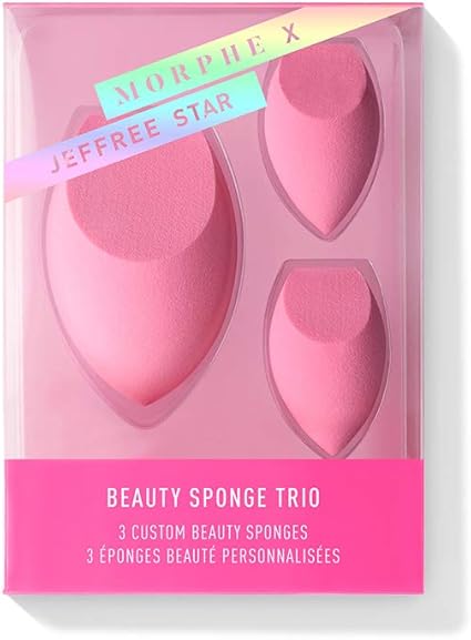 Morphe X Jeffree Star Beauty Sponge Trio 3 Highlight Contour Sponges The Chiseled Edge Gives The Ultimate Control For Contouring Highlighting And Baking Amazon Co Uk Beauty