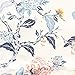 DriftAway Ada Sketch Waterfall Botanical Flower Floral Leaf Print Thermal Insulated Window Curtain Swag Valance Rod Pocket 52 Inch by 18 Inch Plus 2 Inch Header Multi