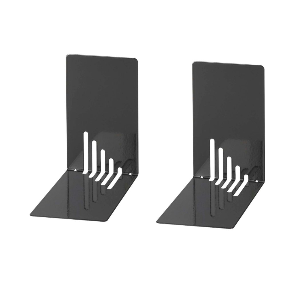 Wedo 102 1001 2-Piece Small Bookend Set - Black