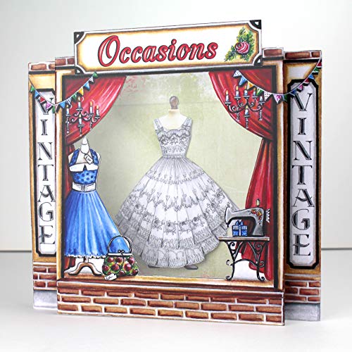 Mini Mannequin Paper Fashions, Paper Craft and Card Making Kit, Makes 80 Card Toppers, Works with Dies