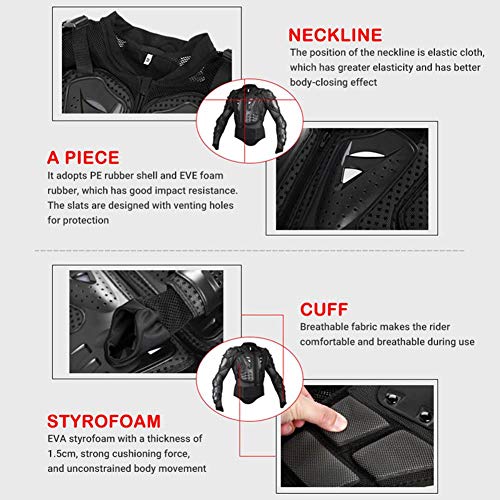 image for Volwco Motorcycle Body Protective Jacket Professional Motocross Full B