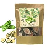 Organic Bitter Melon Tea, Bitter Gourd, Dried 100% Natural KuGua Bitter Melon Tea (3.5 oz/100g) Chinese Herbal Dried Bulk Herbs Loose Slice Bitter Melon Fruit Tea