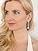 Mariell Empress & Noble Cut Cubic Zirconia Bridal and Wedding Earrings - Art Deco Vintage Jewelry for Brides, Prom, Homecoming and Mother of the Bride