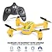 Tekstra Hubsan X4 Hornet Mini Drone- 11 Minutes Flying Time, Headless Mode, Altitude Hold, Speed, Modes Function, LED lights, 330’ Range, Portable RC, Small Quadcopter, Best gifts for your Kids