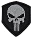 Punisher Skull 3x2.5 Shield Military Patch / Morale Patch - Black
