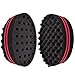 New Magic Twist Hair Sponge, ELERA Afro Braid Style Dreadlock Coils Wave Hair Curl Sponge Brush (Double-side oval)1pcs