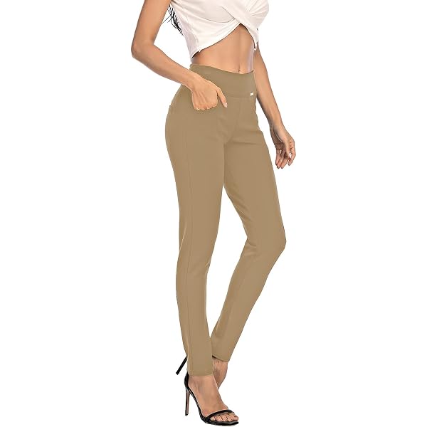 SLIM-SATION Drawstring Elastic Waist Pull On Zip Pocket Jogger