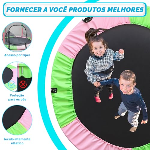 1,52m Lona para Área Interna e Externa, Salto Preta de Molas Colorida, Pula Pula, Cama Elastica, Cama Elástica, Pula Pula Grande, Pula-Pula