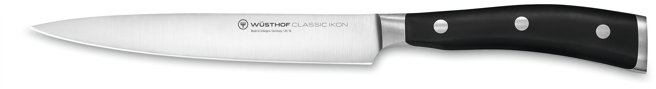 Wüsthof Classic IKON 6″ Utility Knife, Black