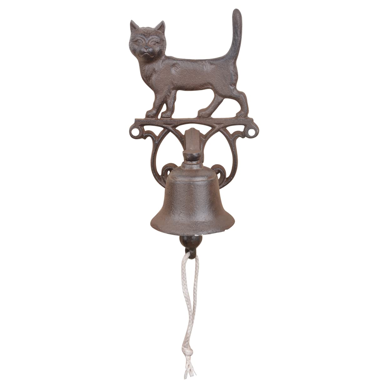 Esschert Design DB82 Doorbell Cat, Metal, Brown, 14.3 x 13.2 x 24.2 cm