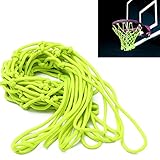 CAMTOA Glow In The Dark Basketball Net Portable Outdoor Sun Powered Sports Basketball Hoop Net Replacement for Basketball Hoop
