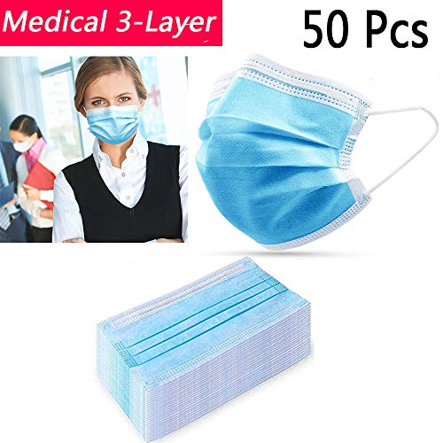 Disposable Face Masks -50pcs-to Protect the Health of Your Family, Can be Used in Offices, Households Sensitive to Pets, and Crowded Places