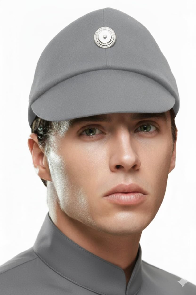 OEM Star Wars Imperial Officer Cap Hat Wear Costume Black Grey Green Color/Size (L, Grey)