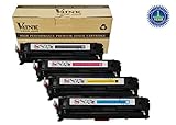 4 Pack V4INK ® New Compatible CB540A CB541A CB542A CB543A 125A Toner Cartridge-(1Black,1Cyan,1Magenta,1Yellow) BK:2200 C/M/Y 1400 Pages Yield for Color LaserJet CP1213 CP1214 CP1215 CP1216 CP1217 CP1513n CP1514n CP1515n CP1516n CP1517ni CP1518ni CP1519ni CM1312cbMFP CM1312ebMFP CM1312wbMFP CM1312MFP CM1312ciMFP CM1312eiMFP