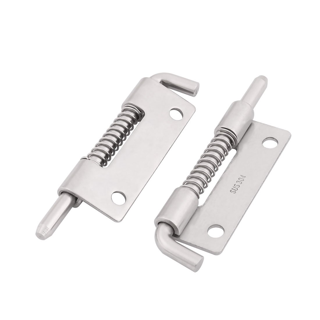 Sourcingmap Home 304 Stainless Steel Door Gate Spring Latch Box Bolt 3.3 Inch Length 2pcs