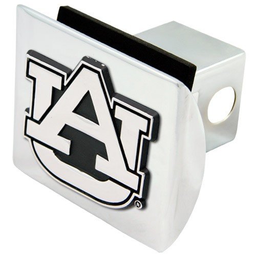 image for Elektroplate Football Fanatics NCAA Chrome Trailer Hitch Cover, Silver