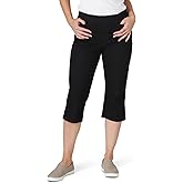 Chic Classic Collection Women's Easy-Fit Elastic Waist Pull-On Capri Pant