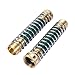 ZKZX Garden Hose Coiled Spring Protector with Solid Brass Faucet Hoses Coupling Adapter Extension 2Pcs (2pieces)