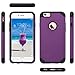 ULAK iPhone 6S Case, iPhone 6 Case, Slim Fit Dual Layer Soft Silicone & Hard Back Cover Bumper Protective Shock-Absorption & Anti-Scratch Case for Apple iPhone 6/6S 4.7 inch, Purple