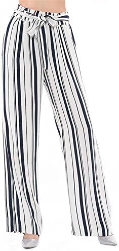 Coumll Wide Leg Pants High Waist Pants Women Summer Leggings Pantacourt Bottom Trousers