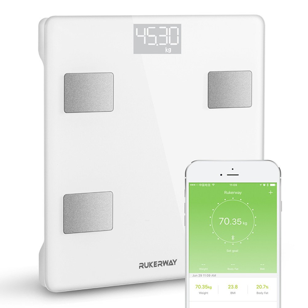 Buy RUKERWAY Body Weight Scale,Smart Bluetooth Scale, Body Analyzer