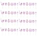 Quotidian Pink Festive Decorative Paper Cupcake Toppers 4