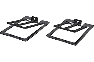 Oreilet Tilted Desktop Speaker Stand Pair, 22lb Desk Speaker Stands for Most Bookshelf PC Computer Speakers, Aluminum Alloy S