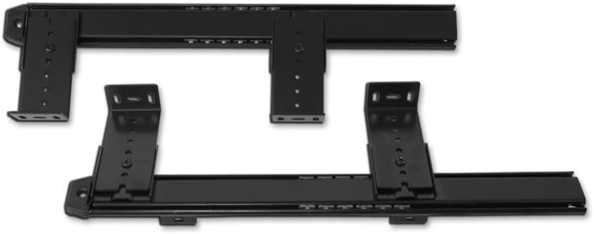 One Set (2 Pc.) - Keyboard slide built onto a 14" ball bearing slide with 11-1/4" tray extension