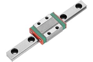 HILITAND LML9B Linear Rail 9mm Mini Bearing Steel Rail Slide Rail w Slide Block (95mm)