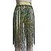 Pinda Holographic High Waisted Sequin Fringe Skirt