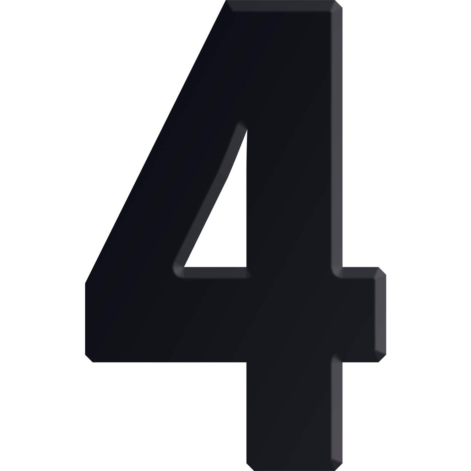 Kirsten 4 30MM Schwarz 30 mm House Number, Black, one Size