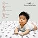Bamboo Baby Swaddle Receiving Blankets – Super Soft and Cool- Keep Infant Safe Natural Anti-Bacterial Breathable Bamboo Muslin Easy Care Burp Cloth, Baby Shower Gift (3 XLarge- 47