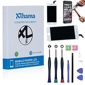 Xlhama Display LCD Touch Screen per iPhone 6S Bianco con Strumento di Installazione Lastra di Vetro Temperato Guarda l'installazione Video - immagine 3