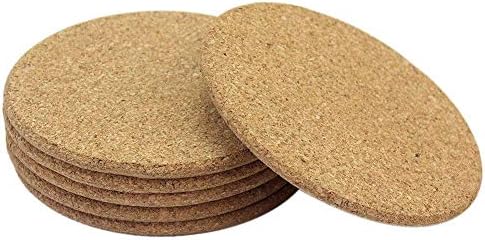 6pcs Wood Drink diameter 9cmCoaster Tea Coffee Cup Mat Pads Decor Tableware CI