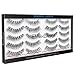 EmaxDesign 10 Pairs Fake Eyelashes, Multipack Natural 3D False Eyelashes – Fashion Eyelashes Extension For Makeup.