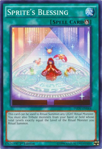 Yu-Gi-Oh! - Sprite39;s Blessing (INOV-EN064) - Invasion: Vengeance - 1st Edition - Common