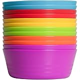 Klickpick Home Set Of 12 Kids colorful Snack Bowls set Toddlers Cereal Bowl Set Children Bowl Kid Microwave Dishwasher Safe B