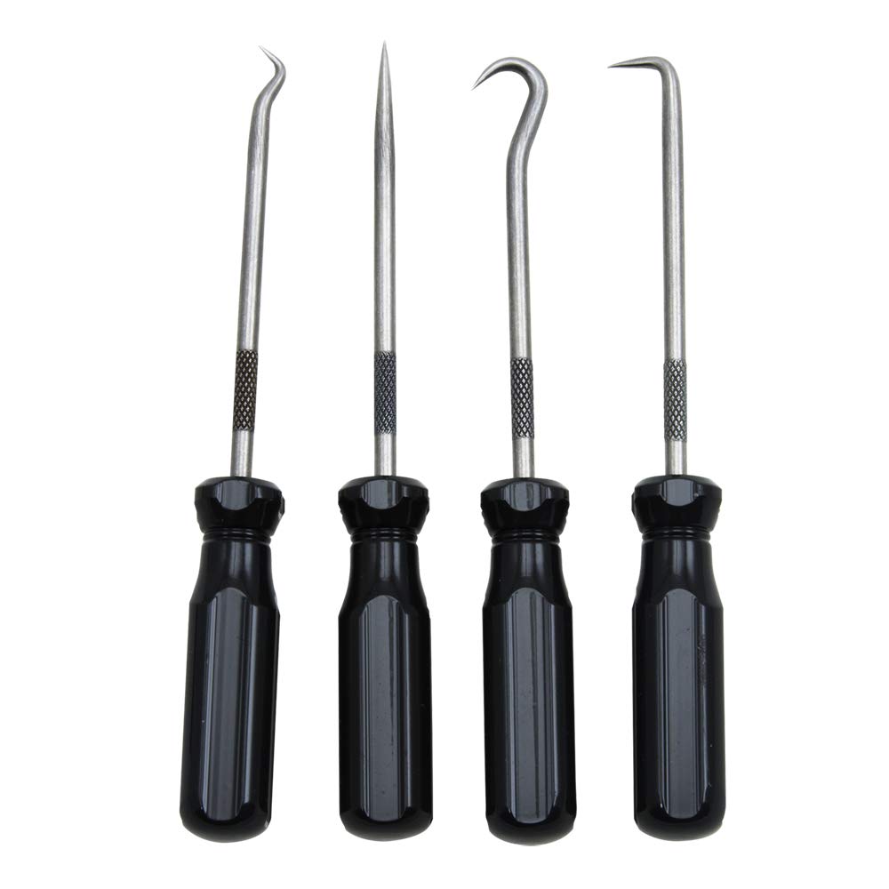 Pick and Hook Set, Steel, 5-1/16in.L, 4 pcs