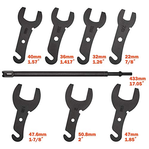 PIILOO 43300 Pneumatic Fan Clutch Wrench Set Fan Clutch Removal Tool