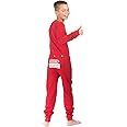 BIG FEET PAJAMA CO. One Piece Onesie Union Suit Boys & Girls Kids Pajamas Sign on Rear