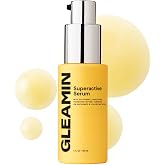 Gleamin Superactive Vitamin C Serum for Face, 1 fl oz, 15% Vitamin C | with Niacinamide, Bakuchiol &amp; Hyaluronic Acid - Brightening Facial Treatment for Uneven Tone, Dark Spots &amp; Radiant Glow