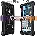 Google Pixel 2 XL Case, COVRWARE [Aegis Series] w/Built-in [Screen Protector] Heavy Duty Full-Body Rugged Holster Armor Case [Belt Swivel Clip][Kickstand], Black