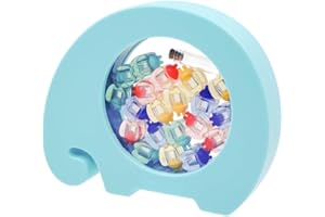 アンジュスマイル Baby Teeth Tooth Boxes for Lost Teeth Keepsake for Kids, Ange Smile - Cute Container with Tweezers for Baby Shower & Birthday Gift Saver Keeper Blue