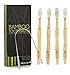 Bamboo Toothbrush | Kids And Adults | Soft Reliable Bristles | Tongue Scraper Included | Natural / Biodegradable / Eco Friendly | 4 Pack Set | Travel | Can Use With Charcoal primary
