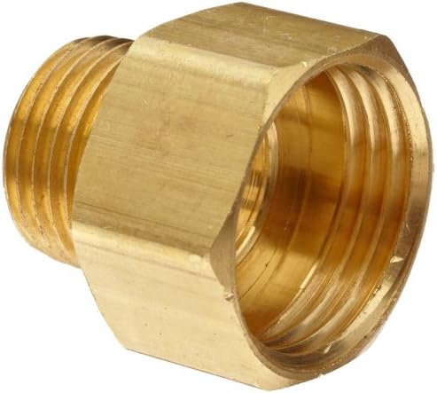 Anderson Metals Brass Garden Hose Fitting, Connector, 3/4" Female Hose ID x 1/2" Male Pipe