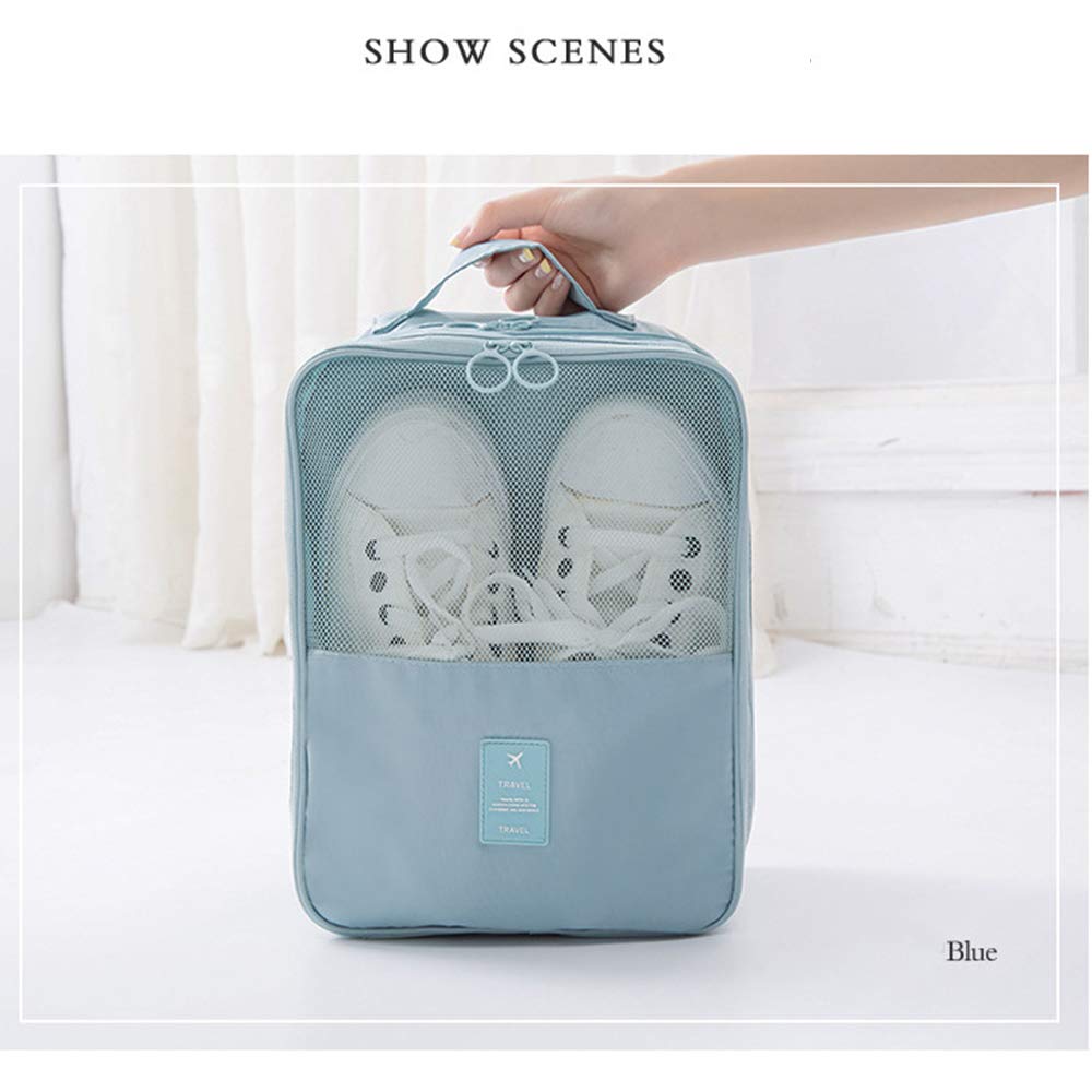 ZHOUXING Bolsas de Zapatos de Viaje portátiles Organizador Impermeable  Almacenamiento de Ahorro de Espacio Paquete múltiple Bolsa de  Almacenamiento de Zapatos de Viaje Organizador de Porta Zapatos Hogar y  cocina Almacenaje de