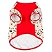 Blueberry Pet Garden Flower Peter Pan Collar Cotton Dog T Shirt, Back Length 16